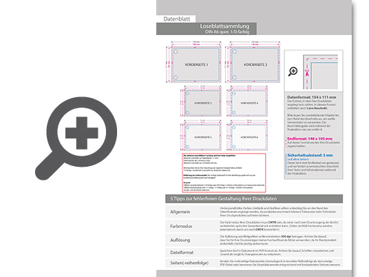 Product Bild loseblattsammlung_din_a6_quer__412_bl__tter_pro_sammlung__vorne_schwarz_(1_0)