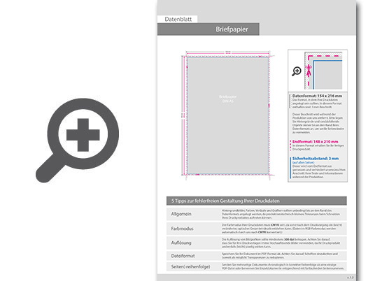 Product Bild briefpapier_din_a5__5_0_farbig__(vorderseite__cmyk_4-farbig_+_1_hks-sonderfarbe___r__ckseite__unbedruckt)