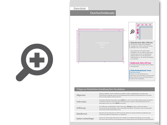 Product Bild durchschreibes__tze_din_a3_quer__2-fach__1_0-farbig__100_s__tze_je_block