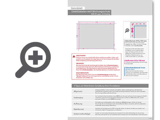 Product Bild eintrittskarte_mit_f__lschungsschutz_din_a5_quer__ohne_perforierung_und_ohne_nummerierung_(4_4_beidseitig_bedruckt)
