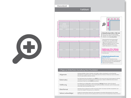 Product Bild faltblatt__gefalzt_auf_12_0_cm_x_18_0_cm__vertikaler_3-bruch_fensterfalz__8-seitig