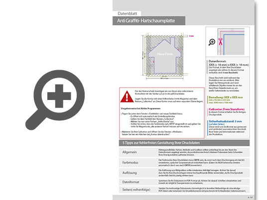 Product Bild hartschaumplatte_mit_anti-graffiti-lack_gl__nzend_in_haus-form_konturgefr__st___einseitig_4_0-farbig_bedruckt