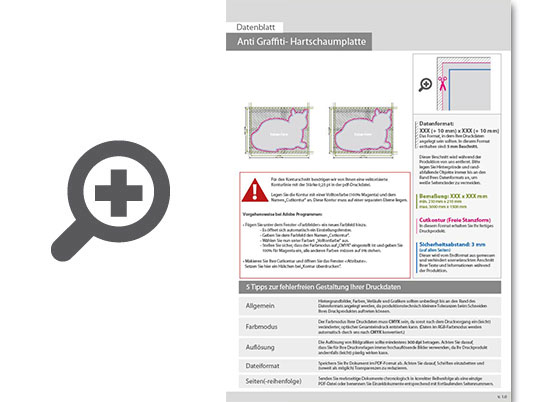 Product Bild leichtschaumplatte_stadur_mit_anti-graffiti-lack_gl__nzend_in_katze-form_konturgefr__st___beidseitig_4_4-farbig_bedruckt