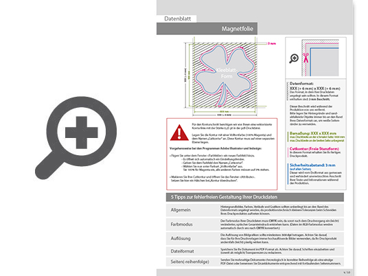 Product Bild hochwertige_autot__r-magnetfolie_in_kleeblatt-form