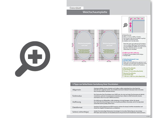 Product Bild kapa___plast_weichschaumplatte_oval_(ovale_kontur)_im_kleinformat_ab_1_x_1_cm_beidseitig_4_4-farbig_bedruckt