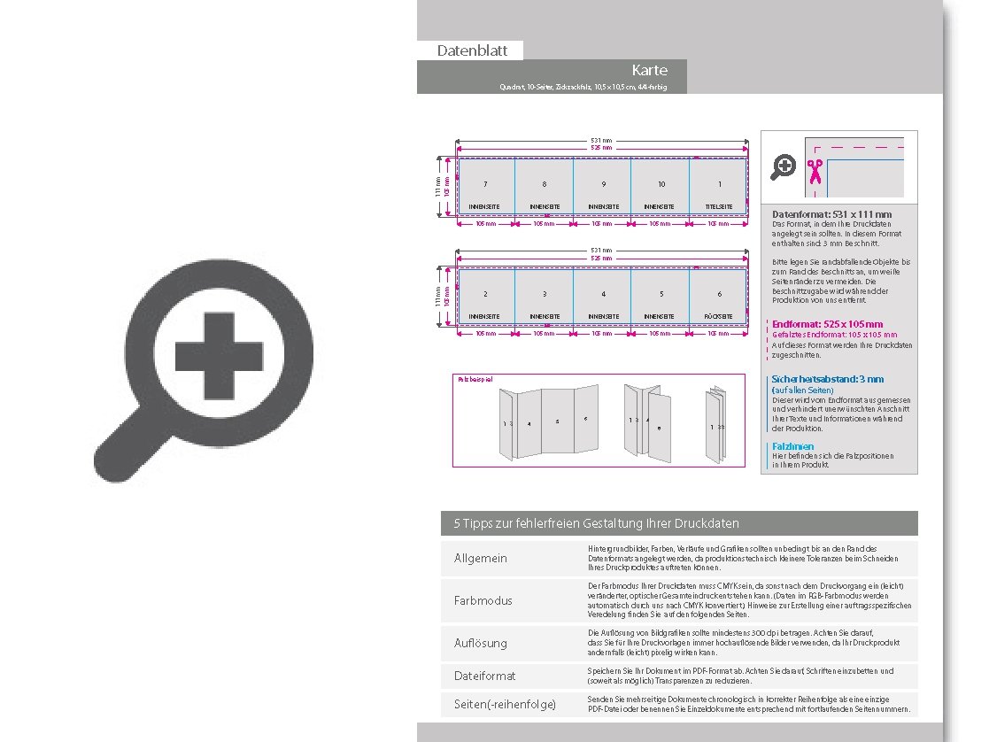 Product Bild taufkarte__gefalzt_auf_quadrat_10_5_cm_x_10_5_cm__vertikaler_zickzackfalz__10-seitig