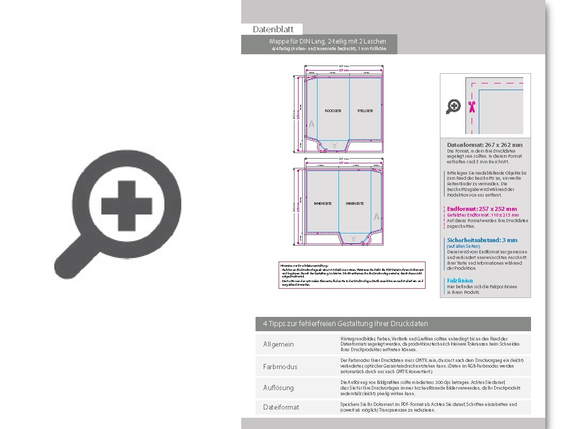 Product Bild mappe_f__r_din_lang__2-teilig_mit_2_laschen__4_4_farbig_(au__en-_und_innenseite_bedruckt)