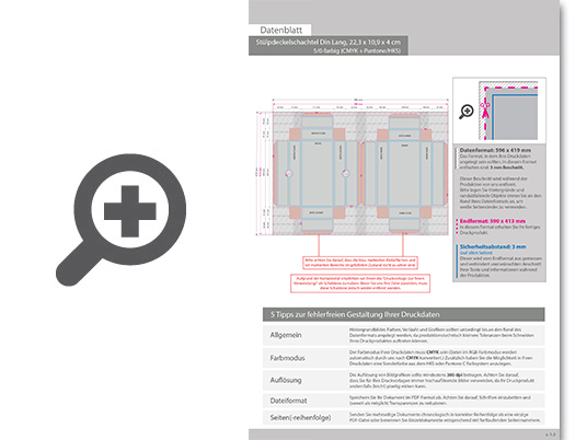 Product Bild st__lpdeckelschachtel_din_lang_(22_3_x_10_9_x_4_cm)__einseitig_bedruckt_5_0-farbig_(cmyk_+_silber)