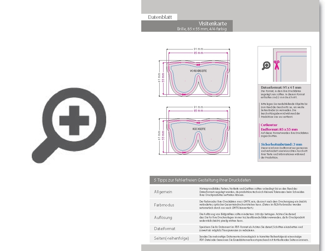 visitenkarte_brille__85_x_55_mm__2-seitig__4_4-farbig_cmyk Product Bild visitenkarte_brille__85_x_55_mm__2-seitig__4_4-farbig_cmyk